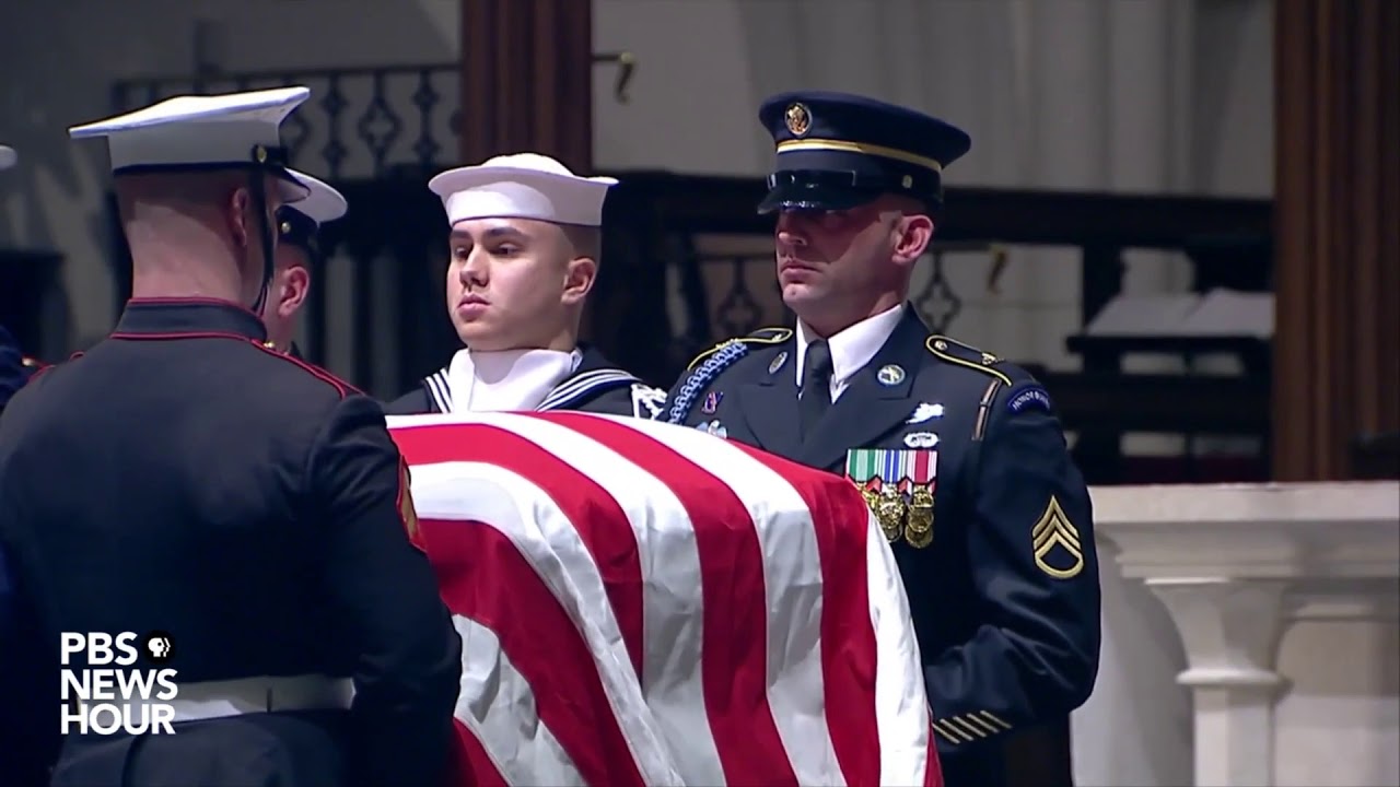 WATCH: George H.W. Bush arrives for final service at St. Martin’s Episcopal Church