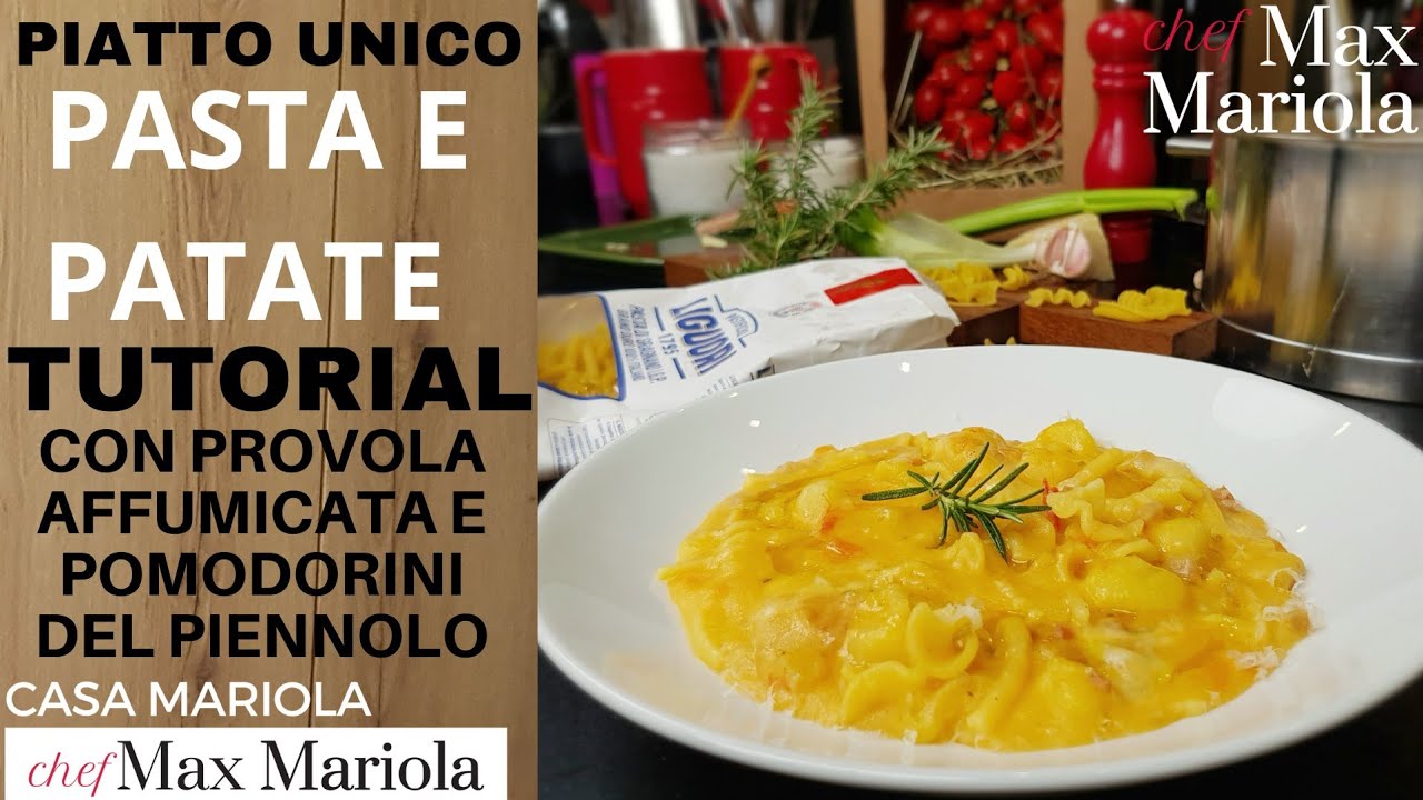 ПАСТА и КАРТОФЕЛЬ с КОПЧЁНЫМ СЫРОМ ПРОВОЛА #ricetta #facile da #CasaMariola