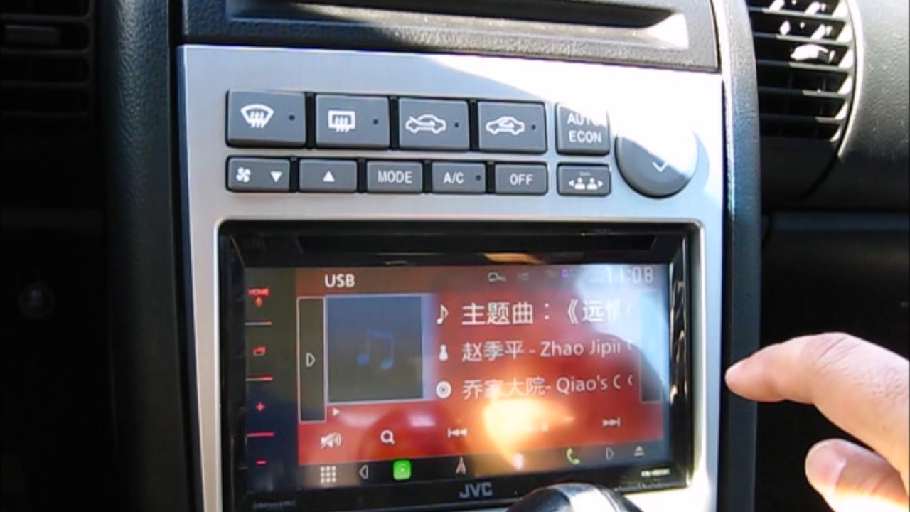 JVC KW-V820BT with Apple Carplay Installed on Infiniti G35