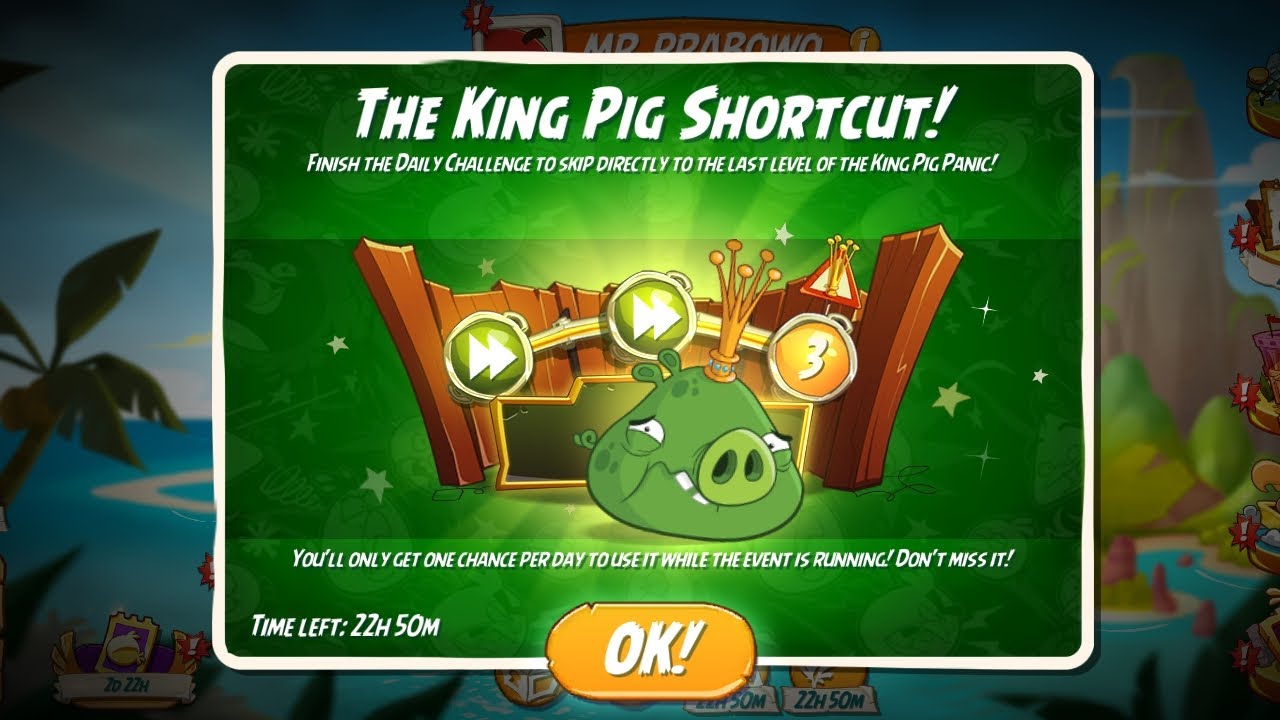 Angry Birds 2 AB2 King Pig Panic Shortcut Level! 🗿