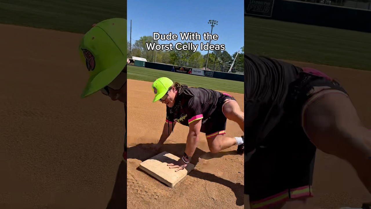 Dude With the Worst Celly Ideas 🤣 #baseball #comedy #doublecellys #funny #skit #viral