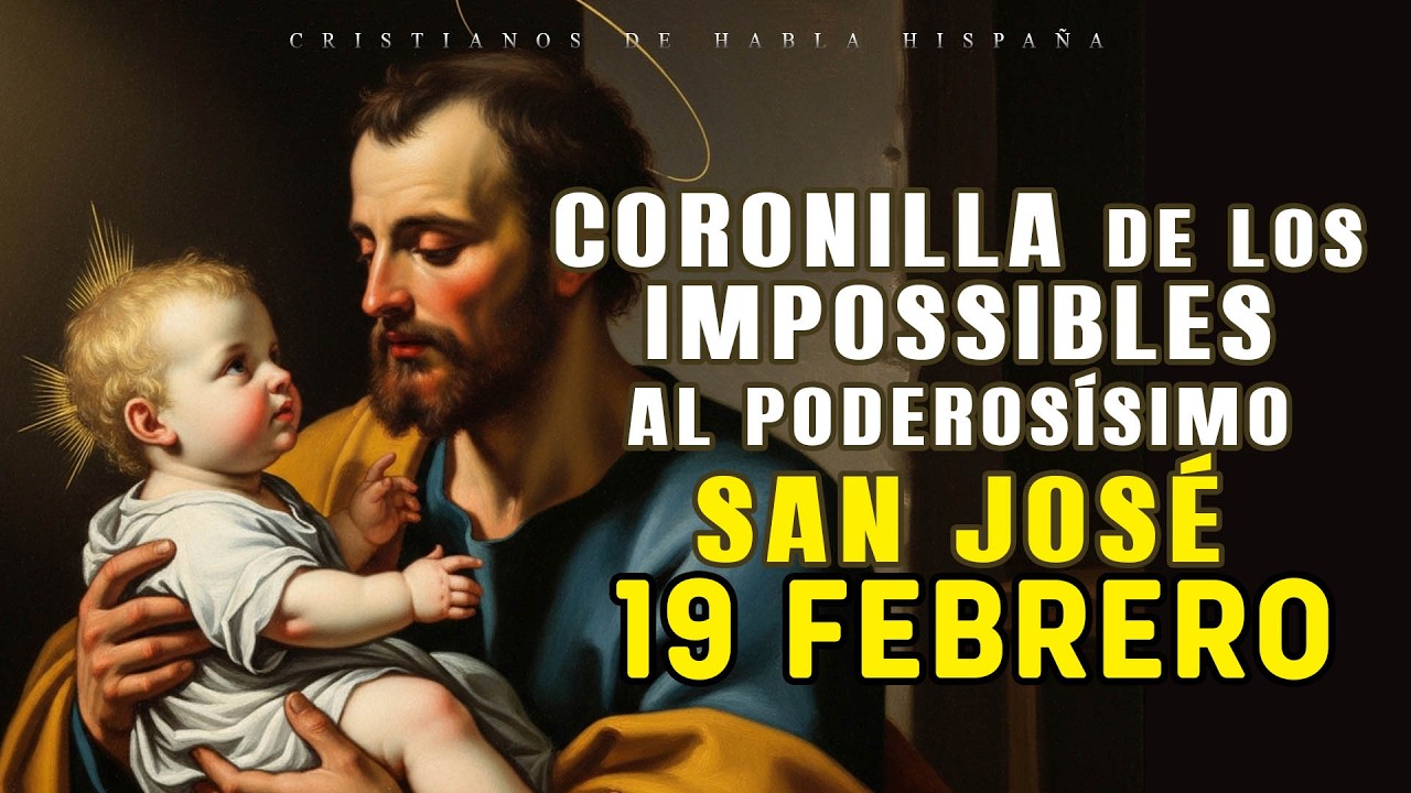 🟢 CORONILLA DE LOS IMPOSIBLES 🌼 AL PODEROSÍSIMO SAN JOSÉ 🌼 HOY 19 FEBRERO DE 2026🙌