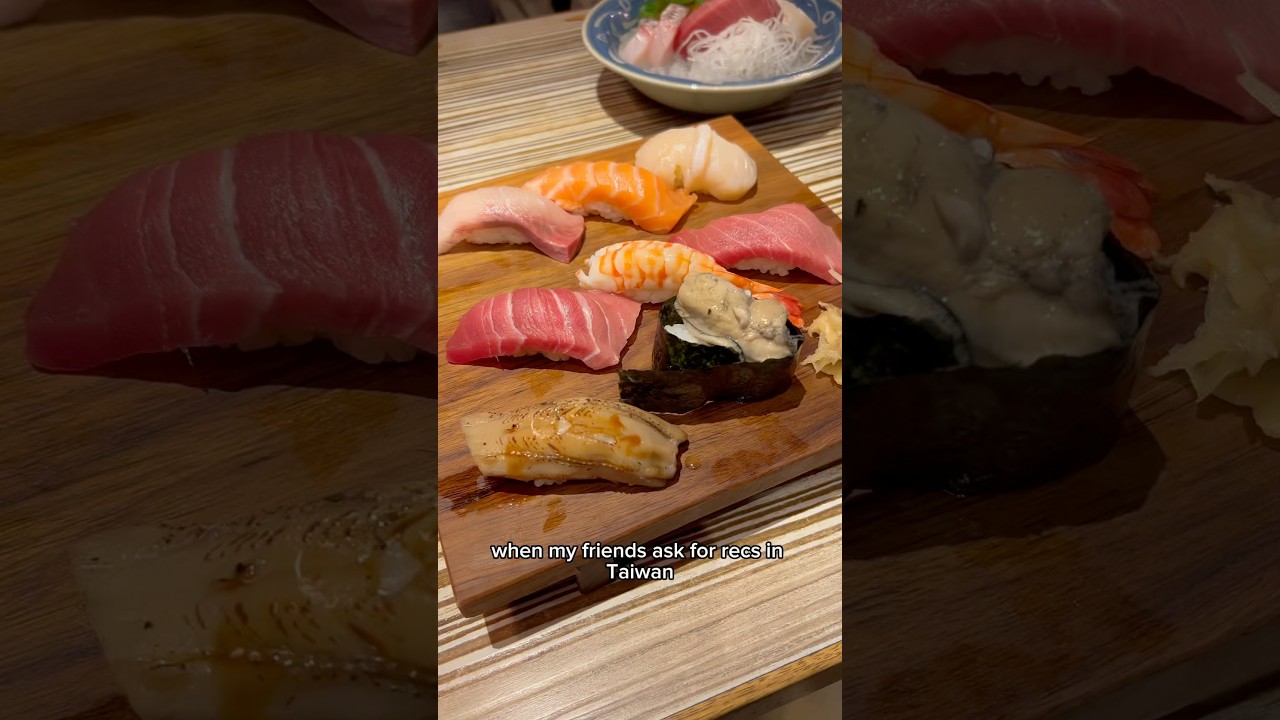 Favorite sushi in Taiwan #taipei #taiwan #sushi #seafood #foodie