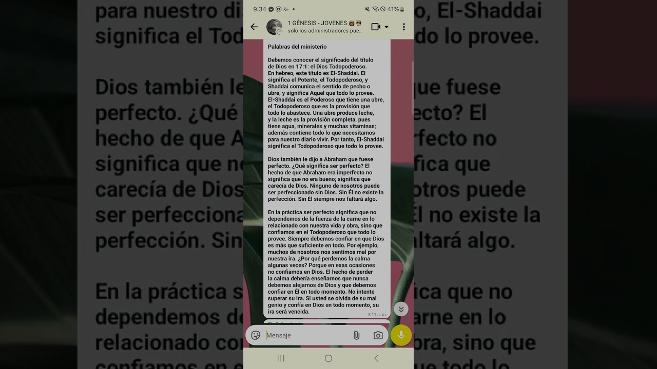 Emaná. 18 de Febrero. El Dios que es todo suficiente.