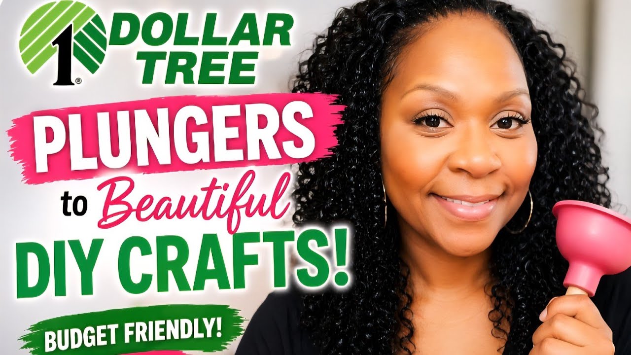 BEAUTIFUL Dollar Tree Diy Crafts using Plungers #diy #craft #dollartree 
