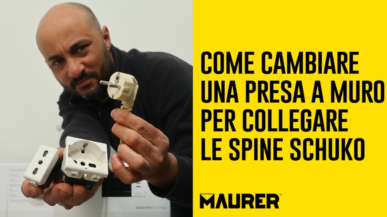 Come cambiare una presa a muro per collegare le spine Schuko
