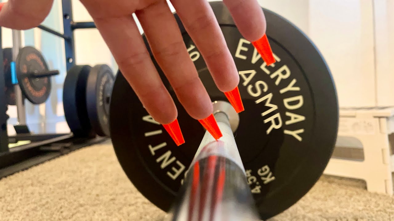 ASMR Around Home Gym - Fast Tapping / Scratching