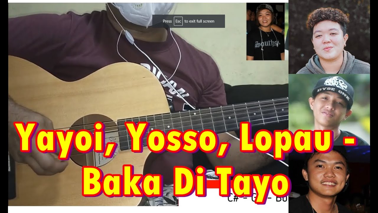 Yayoi, Yosso, Lopau - Baka Di Tayo (Guitar Cover With Chords & Lyrics)