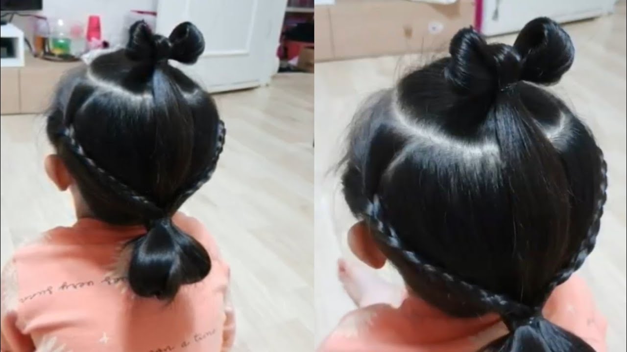 [시은튜브] 여자아기머리 예쁘게 묶는법