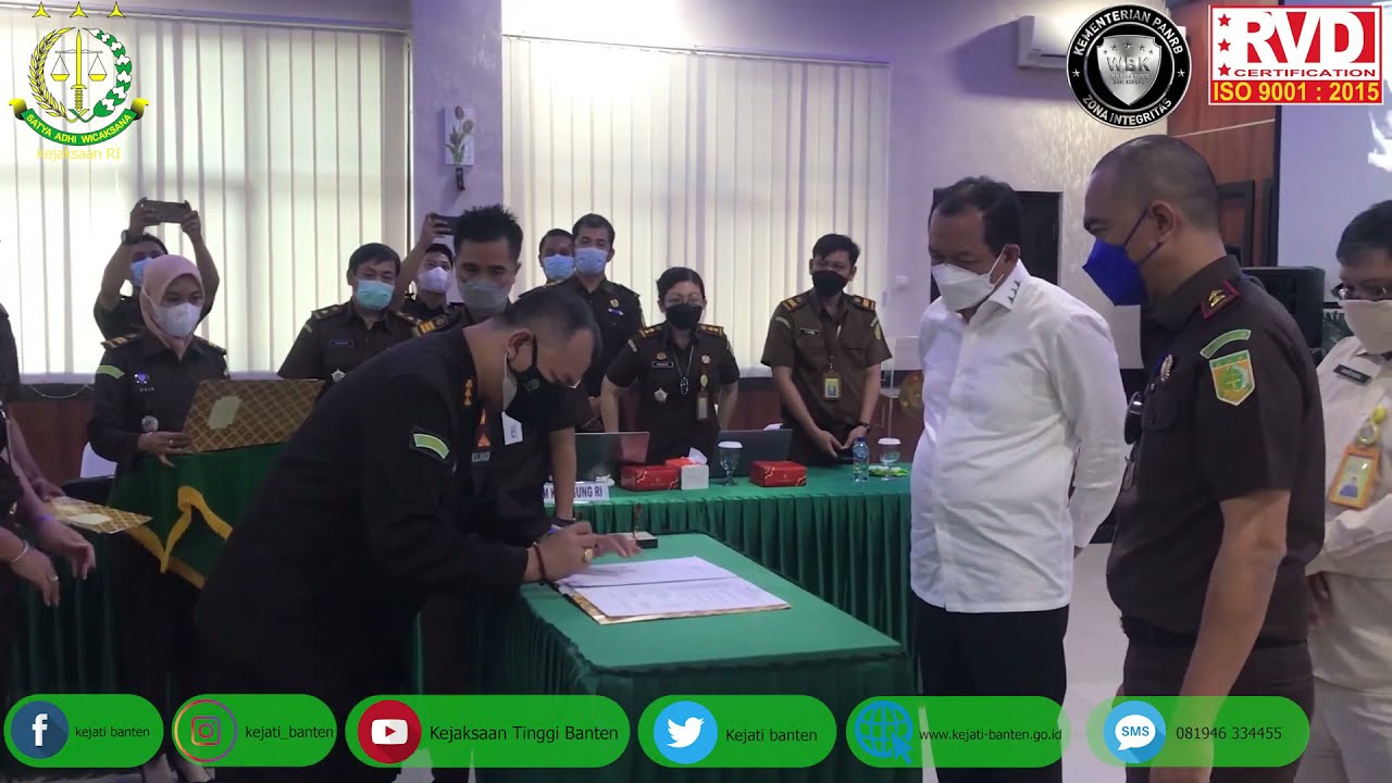 Kunjungan Kerja Jaksa Agung Muda Pembinaan Kejaksaan Agung RI di Kejaksaan Tinggi Banten