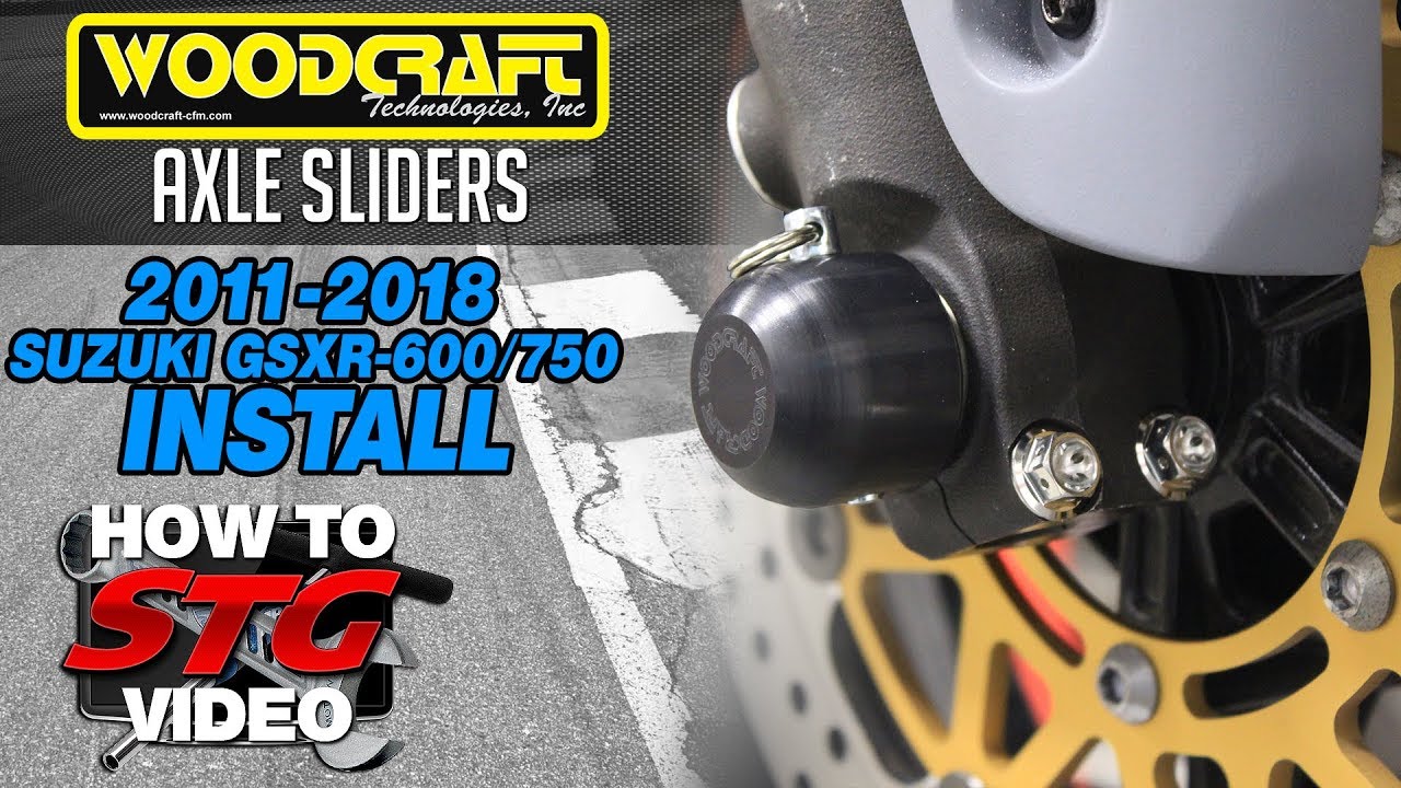 Woodcraft Axle Sliders Install on an 11-18 Suzuki GSX-R600/750 | Sportbiketrackgear.com