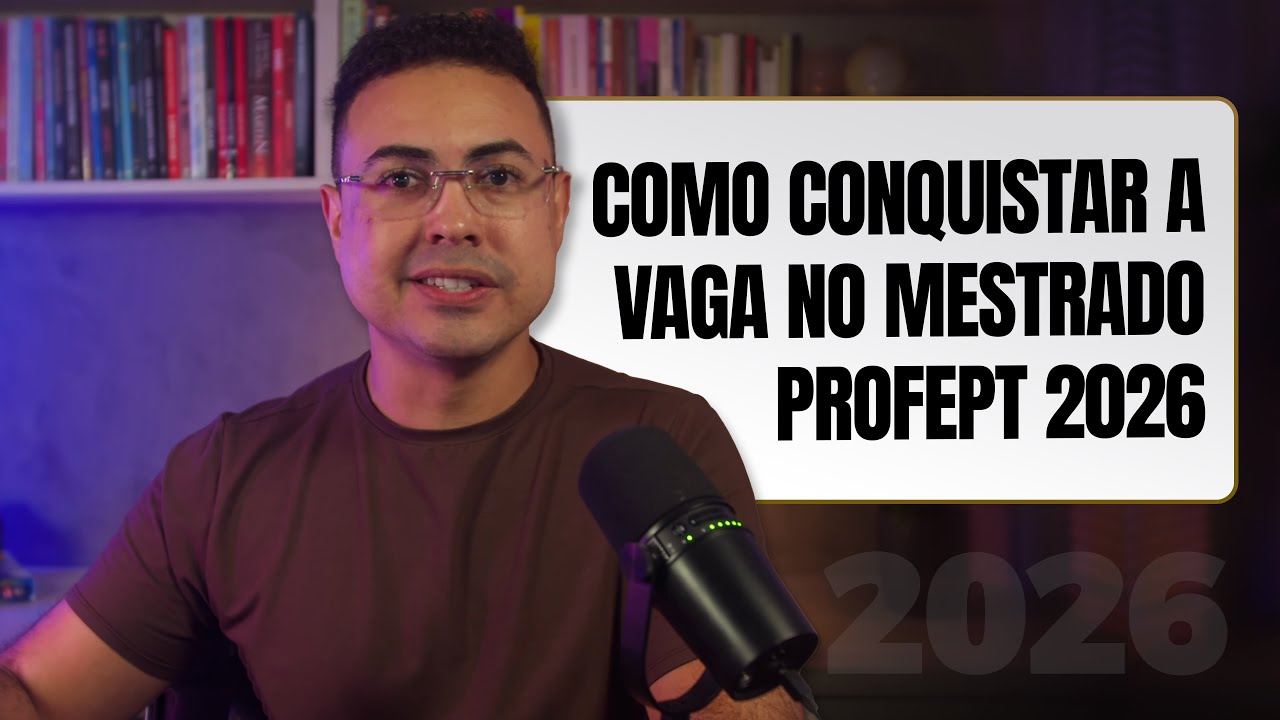 COMO COMEÇAR DO ZERO os estudos para o MESTRADO PROFEPT 2026