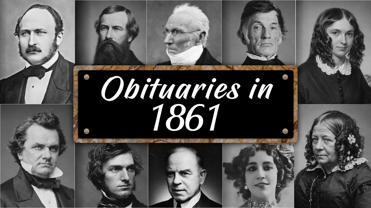 Obituary: Famous Faces WE LOST in 1861