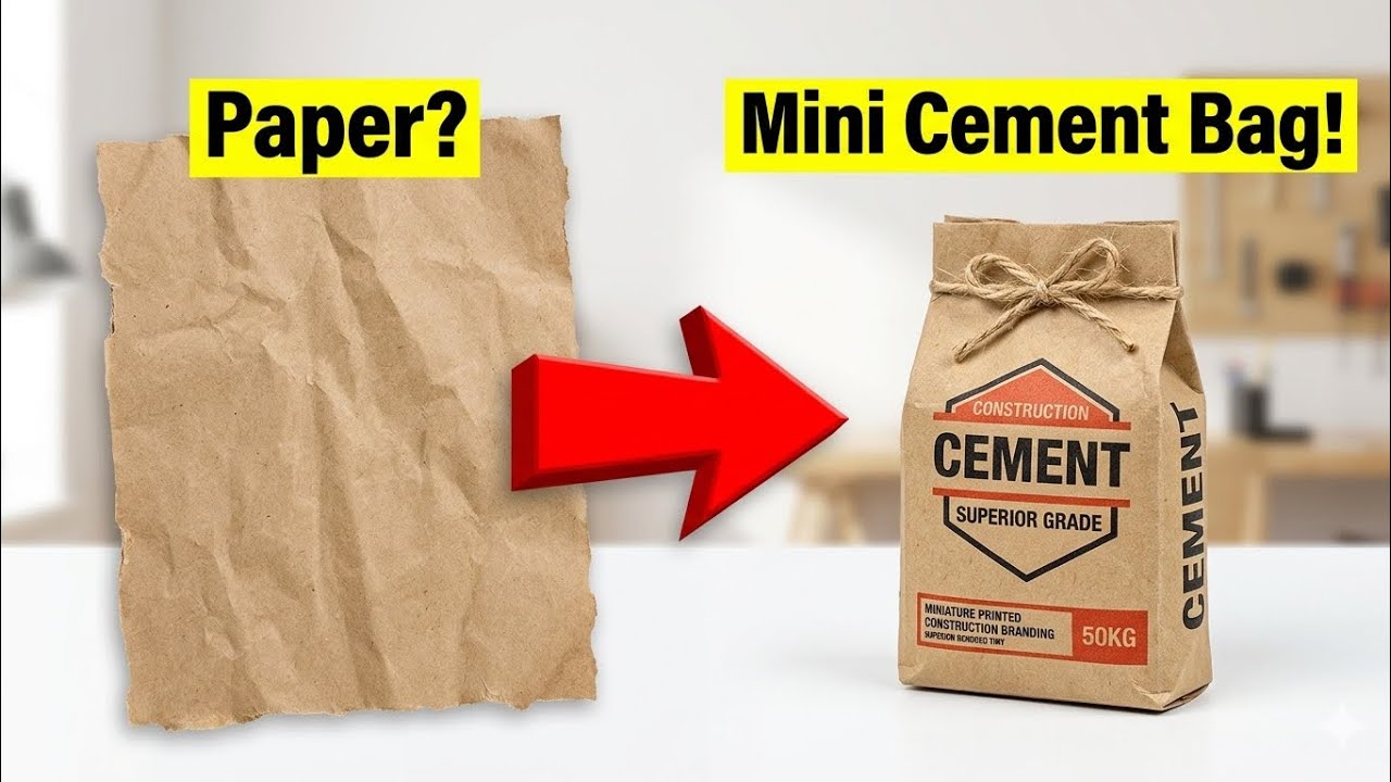 How to make Mini Cement Bag?