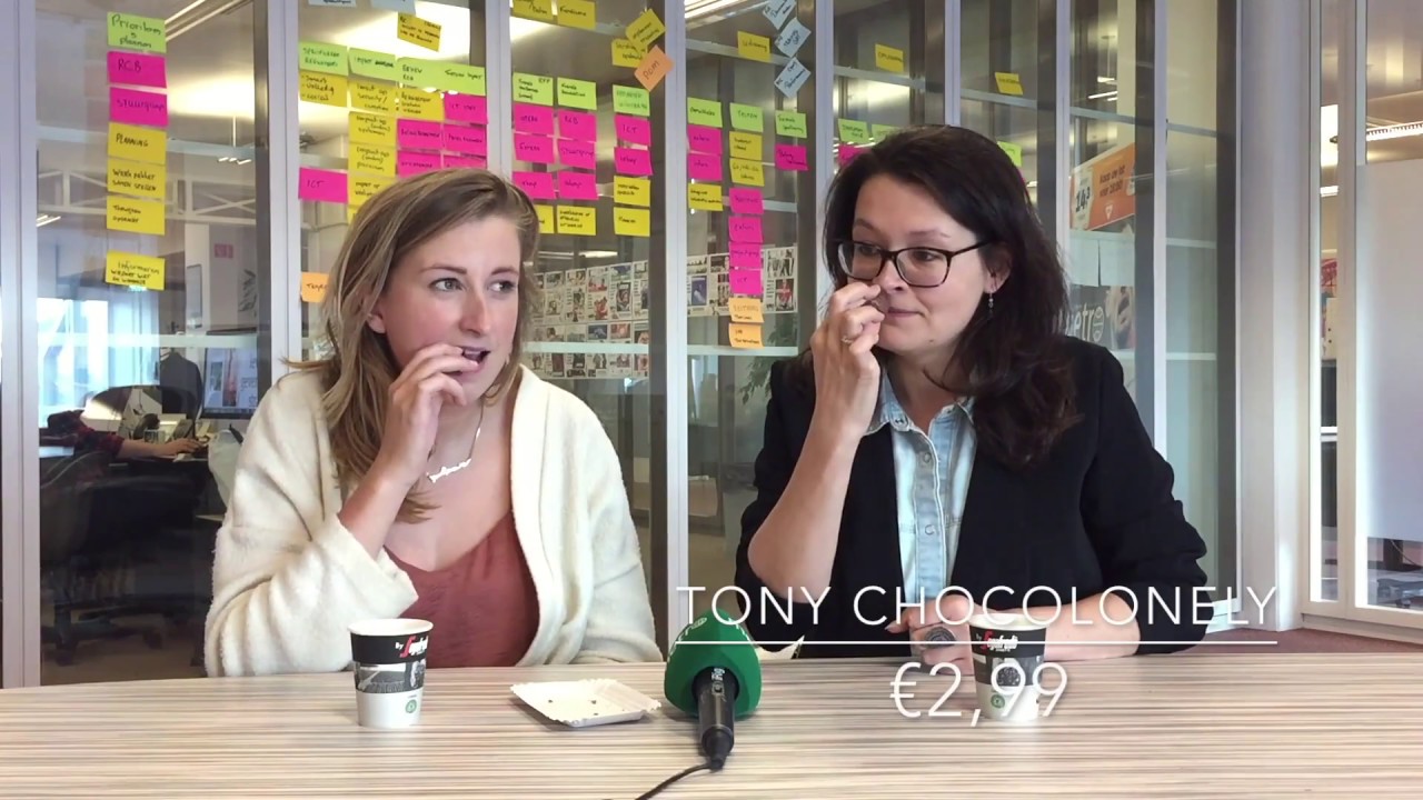 Metro test chocoladeletters voor Sinterklaas