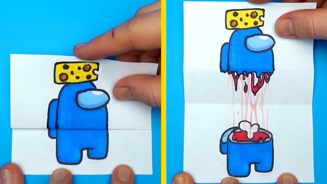 I'm NOT an Impostor - 13 Amazing AMONG US ARTS & PAPER CRAFTS