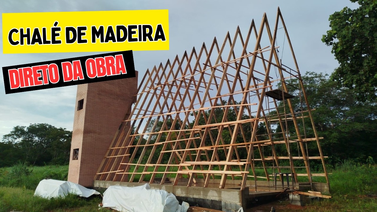 Chalé de madeira Aframe | INICIAMOS a etapa de madeiras