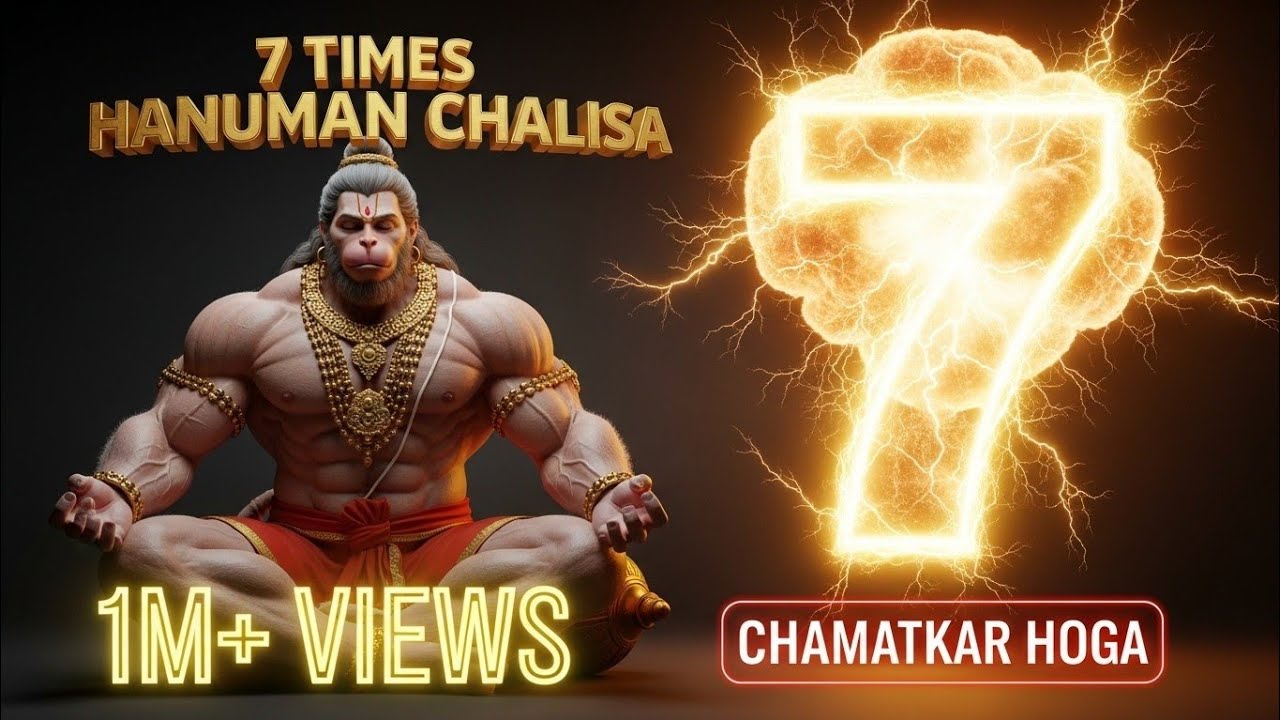 7 Times Hanuman Chalisa | The Miracle Mantra | See Results in 24 Hours |Big Change Coming 🤯