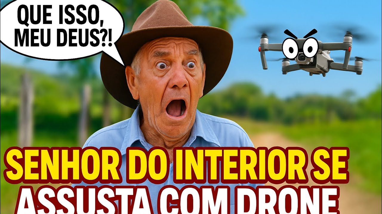 “Ele nunca tinha visto um drone… e quase infarta!”