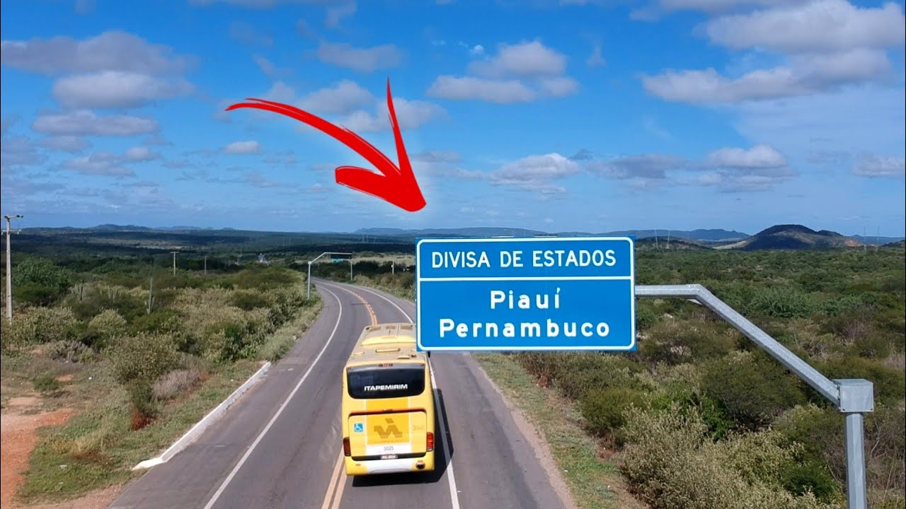 Imagens aéreas da divisa de Pernambuco e Piauí na BR-407
