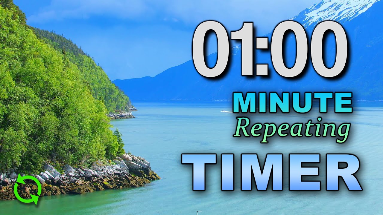 60 Second Timer Repeating 4 Hours | ⏰ Beeping Alarm | No Music  | Study Aid @FirstClassTimers