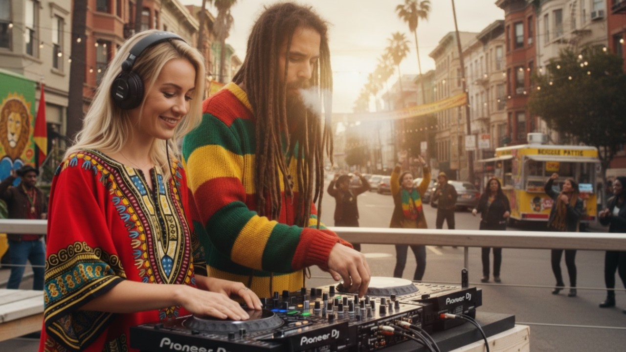 Sun-Kissed Revolution: Positive Reggae on the Corner