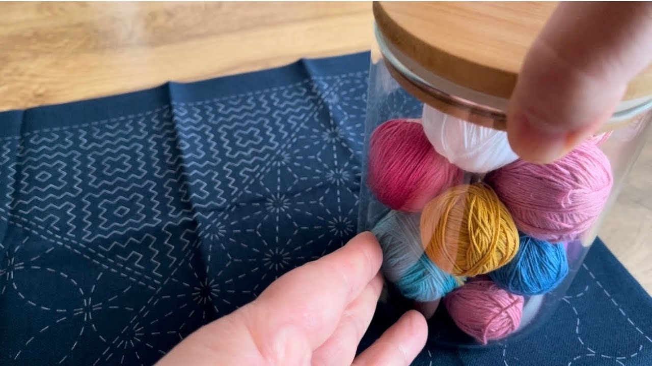 【#27田舎暮らし手芸vlog】美しい模様が出来上がりました/刺し子/sashiko/embroidery
