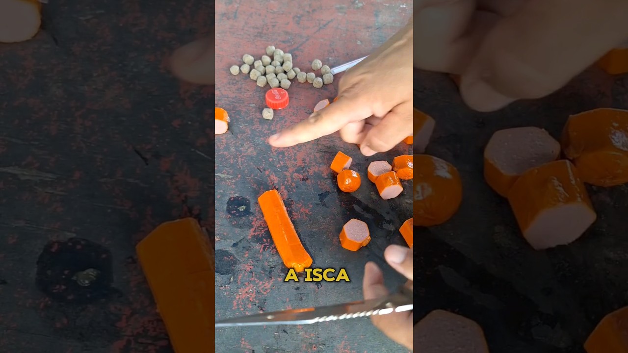 Comprou salsicha pra pescar e  ela n&atilde;o flutua e agora  que fazer? Pega essa dica! #pescaria#pesca