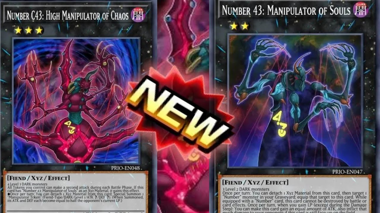 NUMBER 43: MANIPULATOR OF SOULS & NUMBER C43: HIGH MANIPULATOR OF CHAOS Yu-Gi-Oh Duel Links 