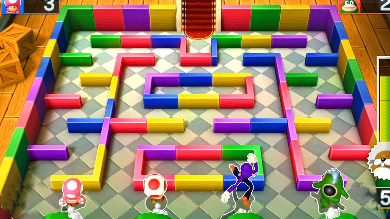 【マリオパーティ10】キノピコVsキノピオVsワルイージvsスパイク(COM最強 たつじん)