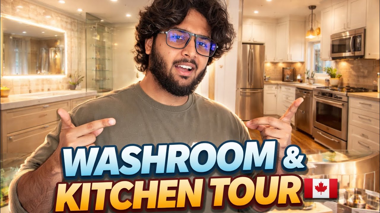 You All Asked… So I Showed My Washroom & Kitchen 🇨🇦