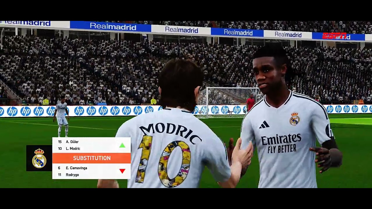 FIFA 16 Mobile Realistic graphic mod retextured Real Madrid vs Sevilla