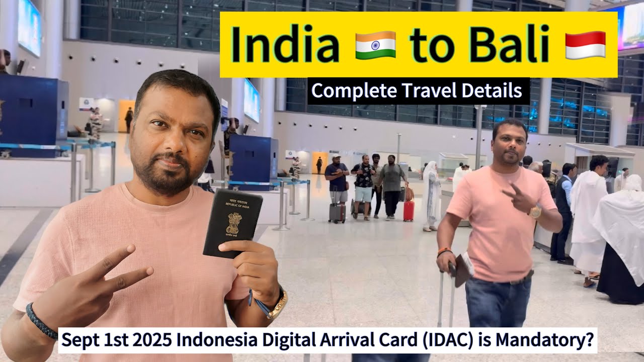 INDIA 🇮🇳 to BALI 🇮🇩 Travel Vlog 2025: Visa Process, IDAC, SIM, Bike Rental, Currency etc 