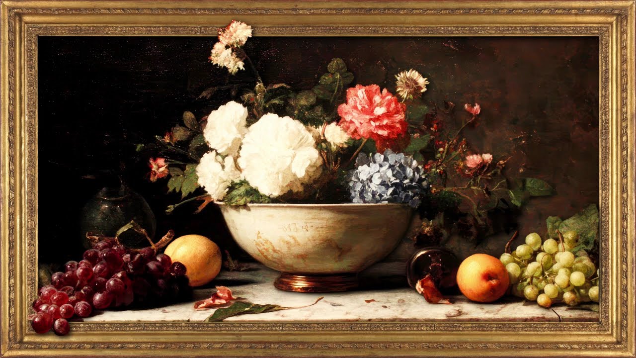 Bowl of Flowers | Framed TV Art