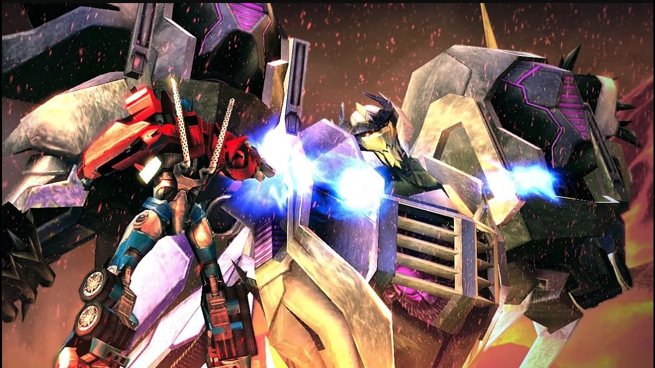 Transformers Prime: The Game Final Boss Fight (Optimus x Thunderwing Fight)