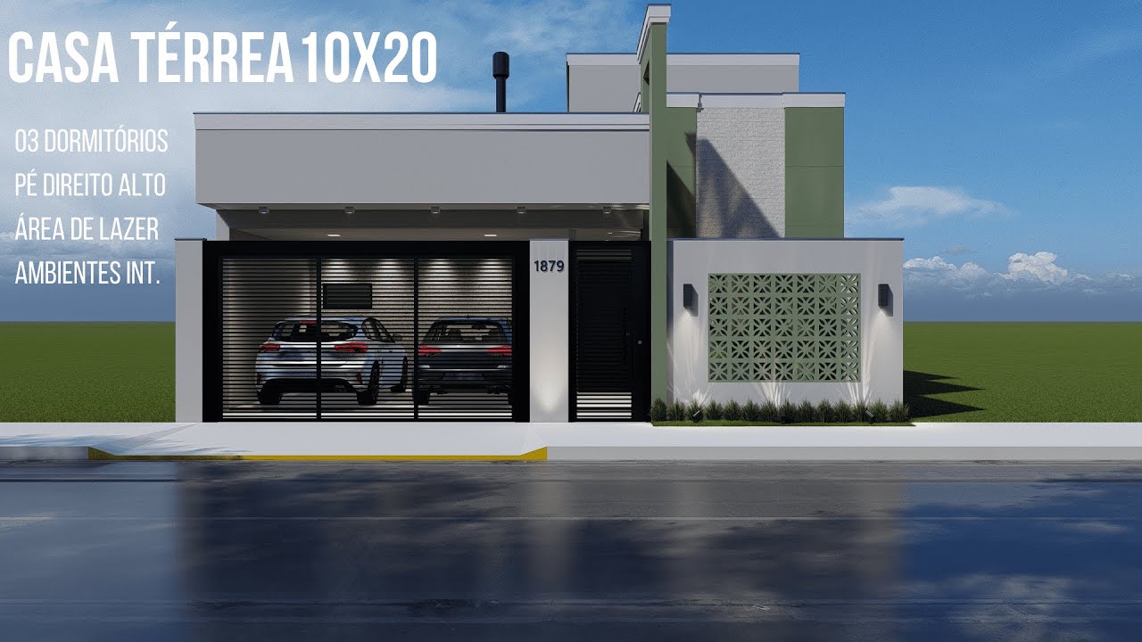CASA TÉRREA 10x20 - TOUR VIRTUAL COMPLETO