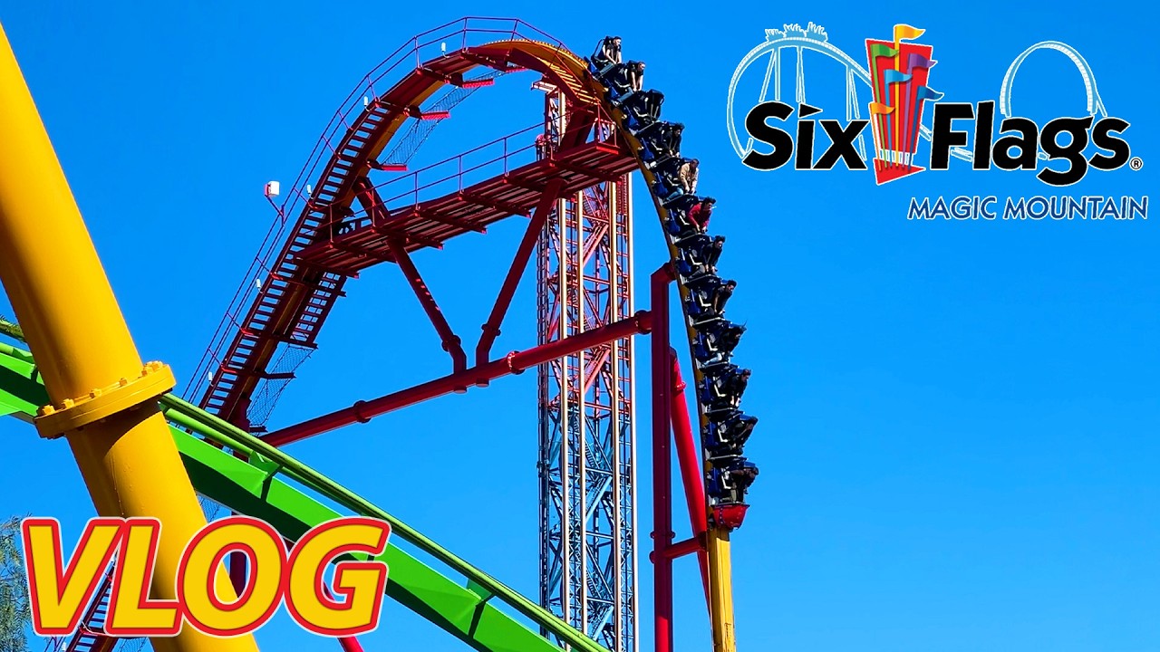 Сегодняшний день в парке развлечений Six Flags будет днем ​​в Magic Mountain? | Видеоблог | 12 фе...