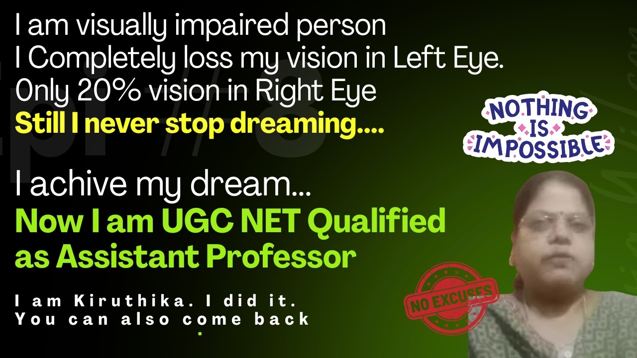 Nothing is Impossible-After Listing my Story You will never make Excuses| UGC NET Success Story