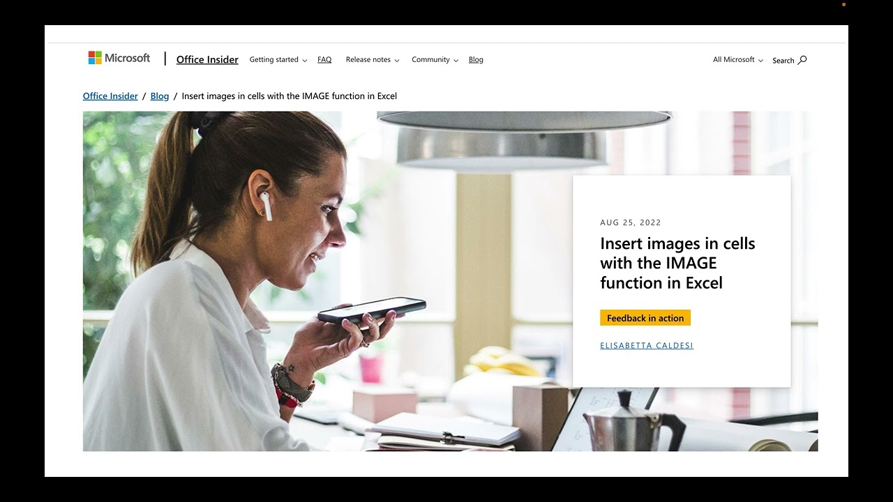 Excel's New IMAGE Function - Import Images From URLs To Use In Cells