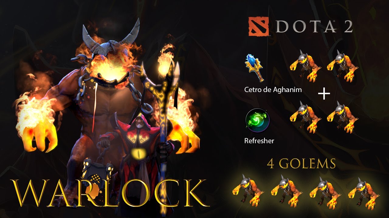 DOTA 2 - Warlock 4 Golems