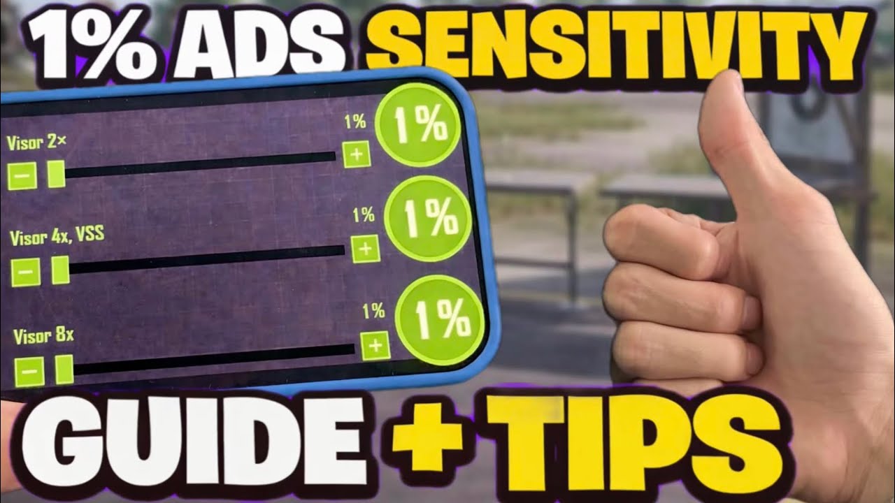 Secret 1% ADS Sensitivity Guide PUBG MOBILE 2024