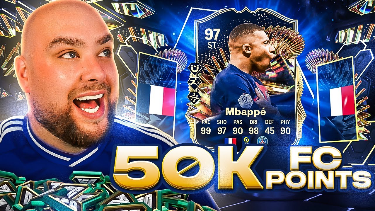 50K FC Points Decide My Team w/ 97 TOTS MBAPPE!