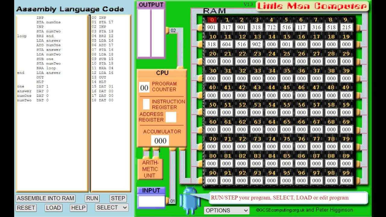Little Man Computer (LMC) Example Programs