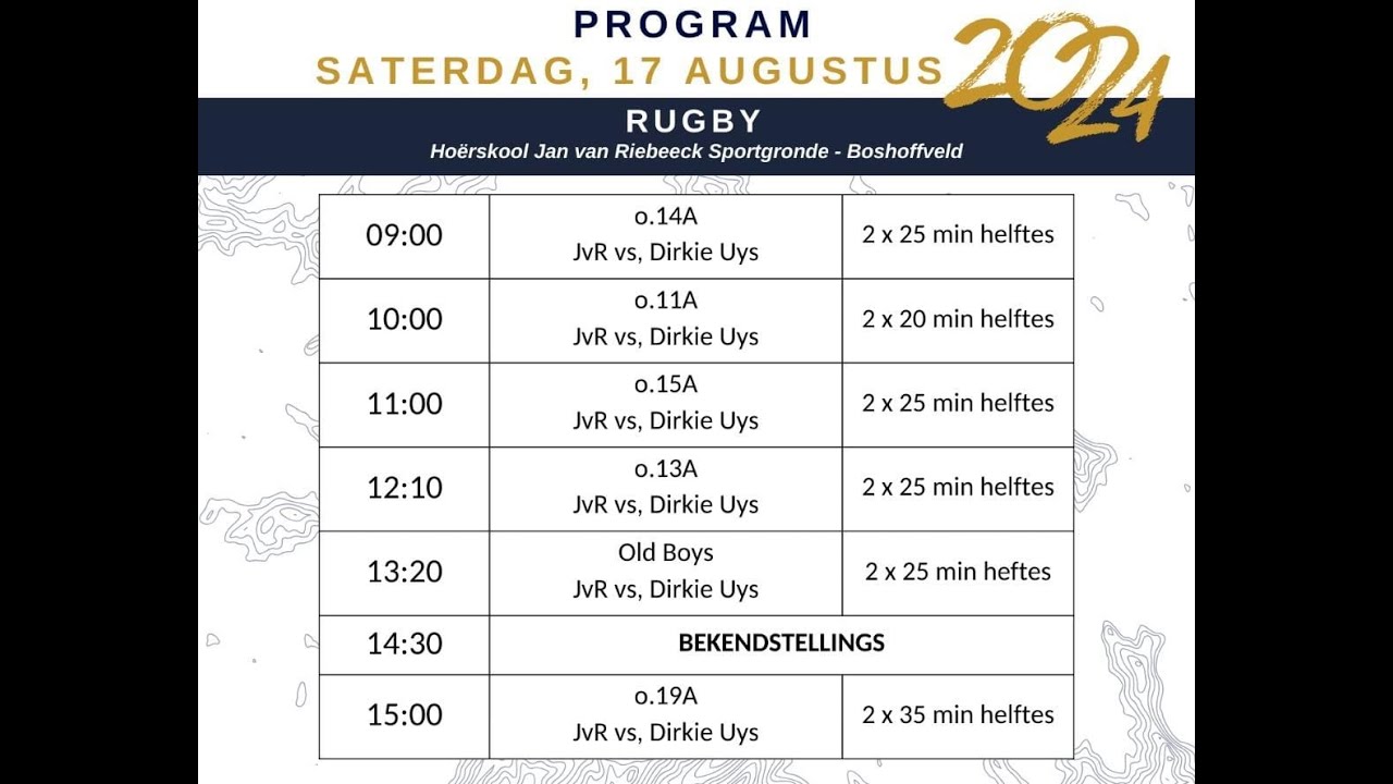 Interschools | Jan van Riebeeck vs Dirkie Uys