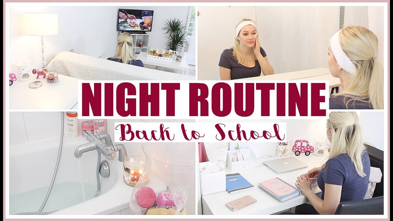 NIGHT ROUTINE : BACK TO SCHOOL Veille de rentrée