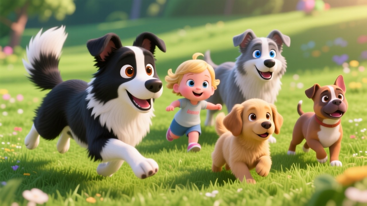 🎵 Jour de Piscine 💦☀️ | Chanson d’Été pour Enfants | Maggie la Border Collie