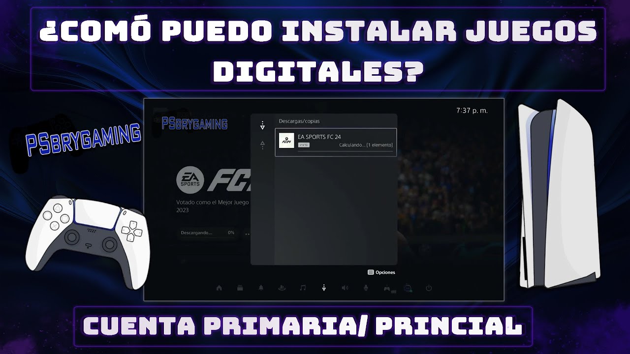 Guia De Como instalar Cuenta Ps5 Principal o primaria || Juegos digitales ps4 ps5 || psbrygaming