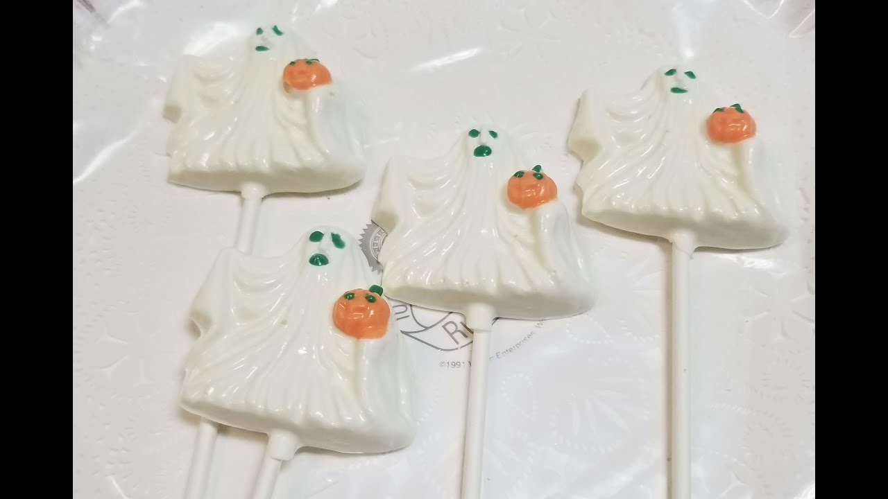 How To Make Chocolate Ghost Lollipops