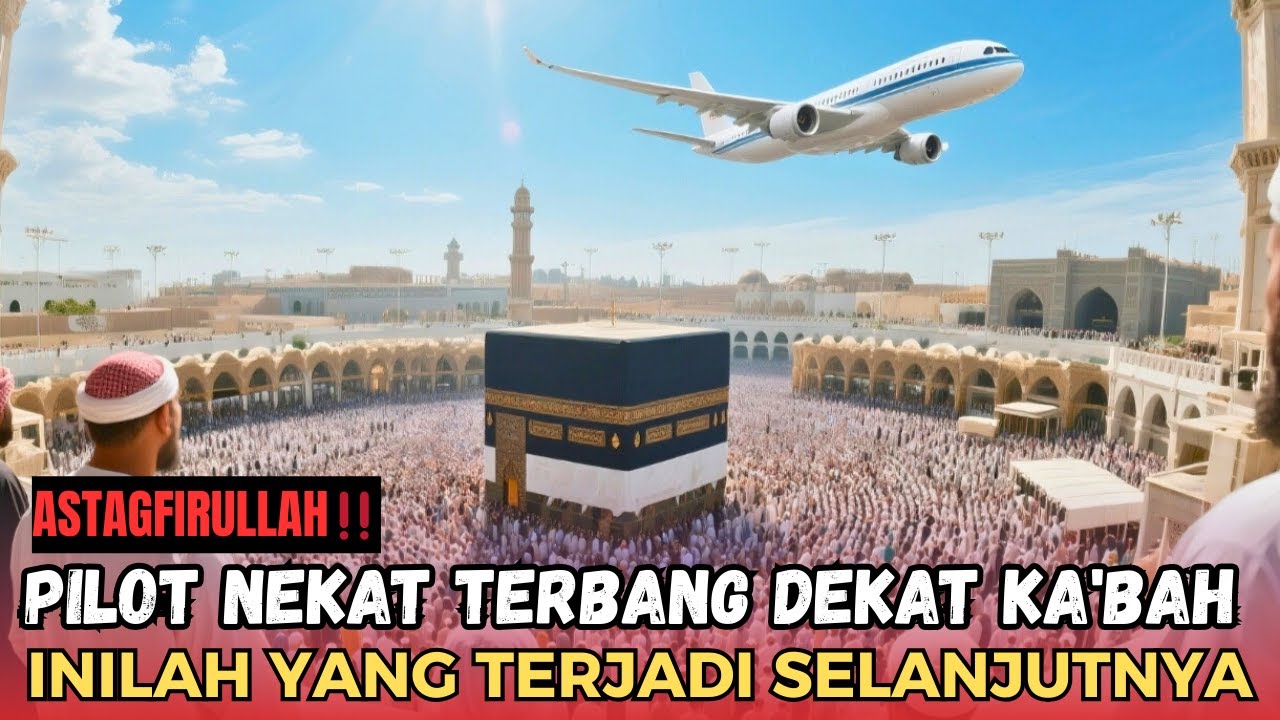 BUKAN HOAX! Pilot Nekat Terbang Dekat Ka'bah, Pilot & Penumpang Lihat Hal Tak Terduga.