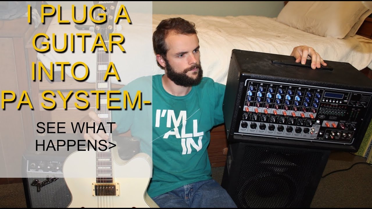 Guitar Amp vs PA System // Which one sounds better? // A Comparison